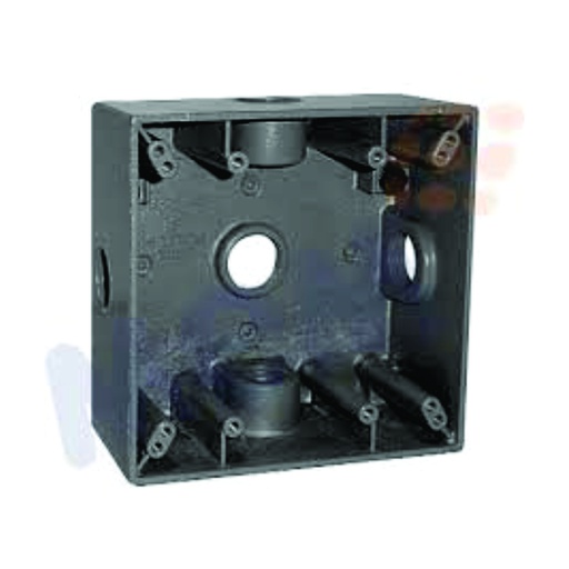 [CAN.02.003] [TGB-5V] Caja 4x4 Nema 3R aluminio roscas de 1/2"