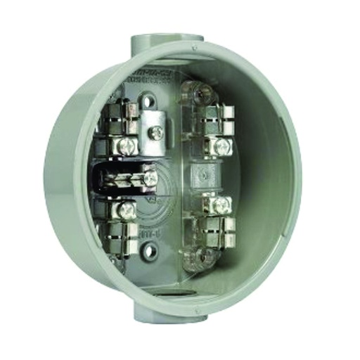 [HER.01.003] [B-100] Base para contador redonda 1PH 100A 5 terminales