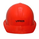 URREA Casco protector con ajuste de matraca rojo