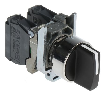[AUT.04.149] Switch selector de 3 posiciones XB4-BD33, negro, 2NA, 22mm