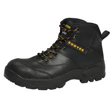 [HER.04.531] SURTEK Botas de seguridad negras con casquillo de acero talla 9 US