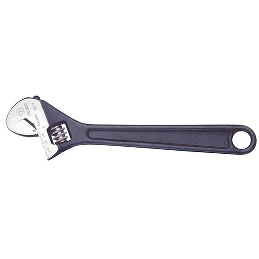 [HER.04.453] [D701-8C] TULMEX Llave ajustable pavonada con mango cubierto de 8''