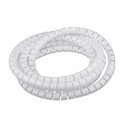 DEXSON Espiral plástico blanco de 1" x 2 metros