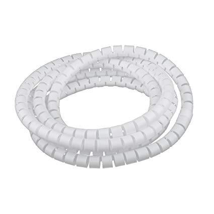 [COM.01.125] DEXSON Espiral plástico blanco de ¼&quot; x 5 metros