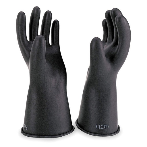 [HER.05.061] [E011B/9] SALISBURY Guantes de hule de protección Cl0, 5Kv, talla 9