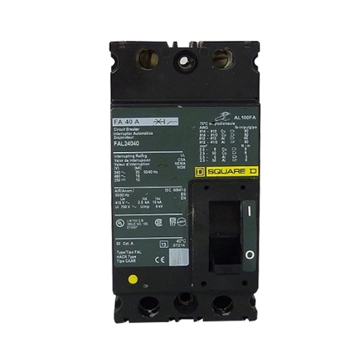 [DIS.01.374] [FAL24040] Breaker termomagnético industrial FAL24040, 2P, 40A, 240V, 25kA