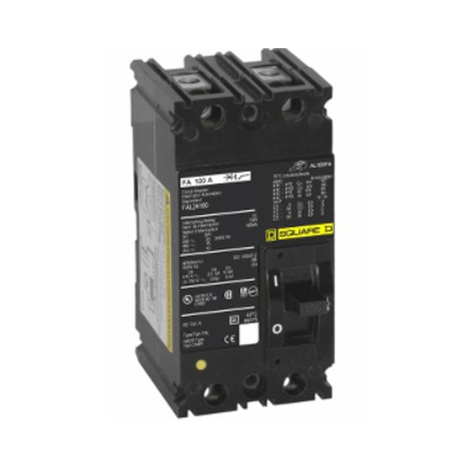 [DIS.01.370] Breaker termomagnético industrial FAL24100, 2P, 100A, 480V,18kA