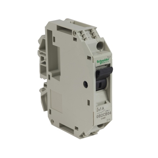 [AUT.01.466] [GB2-CB06] Breaker termomagnético para riel DIN, GB2, 1P, 1A, Icu 50kA@ 240V, TeSys