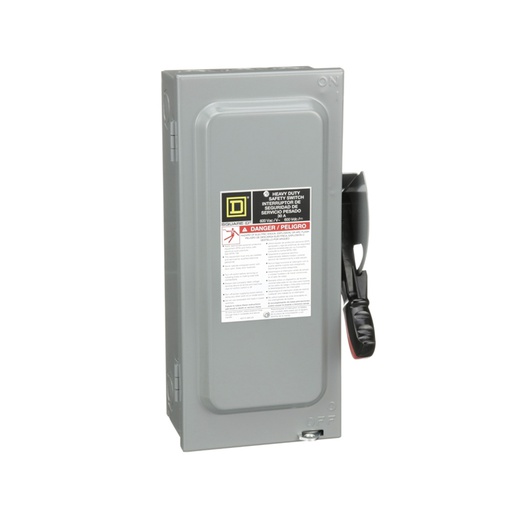 [DIS.01.578] Interruptor de seguridad H361N, 3P, 30A, 600V, Nema1