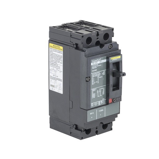 [DIS.01.557] [HDL26060] Breaker termomagnético industrial HDL26060, 2P, 60A, 600V, 14kA