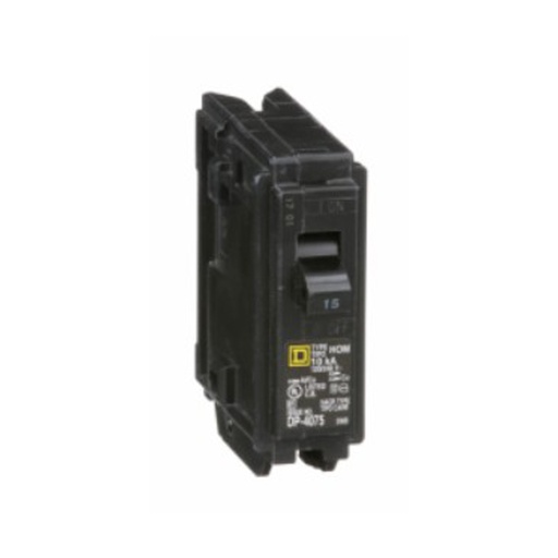 [DIS.06.056] [HOM115] Breaker termomagnético de enchufar HOM115, 1P, 15A, 120/240VAC, 10kA, HomeLine®