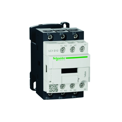 [AUT.01.272] [LC1D12B7] Contactor 12A, 3P, bobina de 24V AC, AC-3 <=440V, 60 HZ, 1NA + 1NC, TeSys D