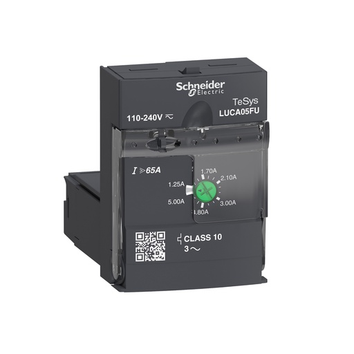 [AUT.01.651] [LUCA05FU] Unidad de control estándar LUCA05FU, 1.25-5A, 110-240Vac Dc, clase 10, TeSys U