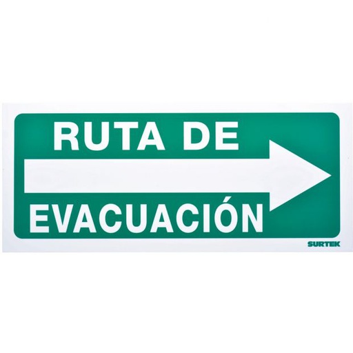 [HER.01.207] SURTEK Señal "Ruta de evacuación" derecha