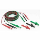 FLUKE TL1550B Cables de prueba con pinzas de cocodrilo (rojo, negro, verde)