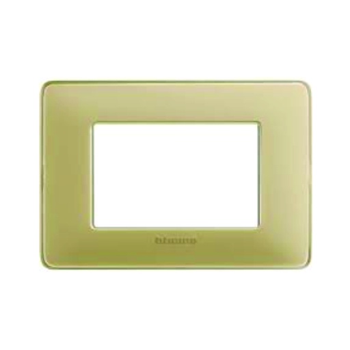 [AUT.01.582] BTICINO Placa Matix 3 módulos color marfil