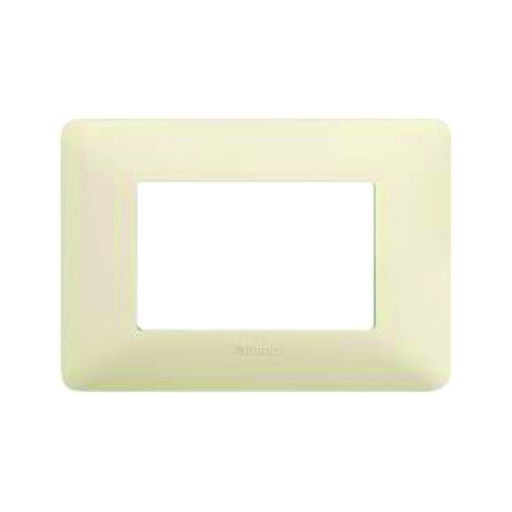 [AUT.01.581] BTICINO Placa Matix 3 módulos color marfil natural