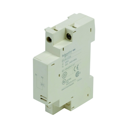 [AUT.01.352] [GV2-AU226] Disparador de minima tension GVAU para GV2 y GV3, 220→240V AC, 60 Hz, TeSys
