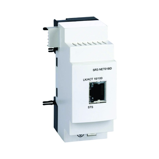 [AUT.07.029] [SR3NET01BD] Módulo de comunicación Ethernet para SR3, 10/100BASE-T, 24VCD, Zelio Logic