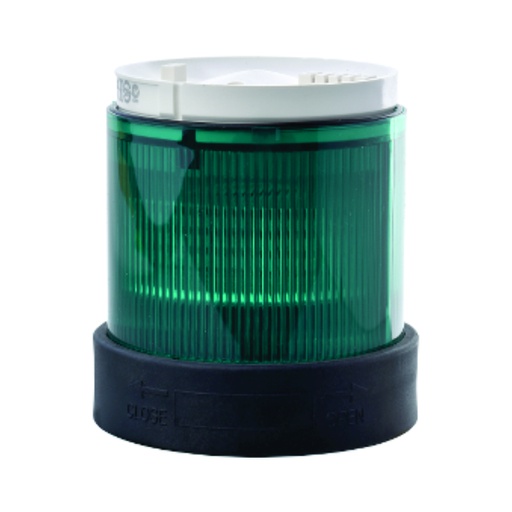 [AUT.04.207] [XVBC5G3] Unidad iluminada intermitente para banco de indicadores LEDintegrado, verde, plástico, 70mm, 120V CA, Harmony XVB Universal