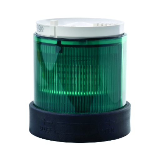 [AUT.04.207] Unidad iluminada intermitente para banco de indicadores LEDintegrado, verde, plástico, 70mm, 120V CA, Harmony XVB Universal
