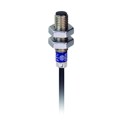 [AUT.02.042] [XS608B1NBL2] XS608B1NBL2 Sensor de proximidad inductivo XS6 M8, L51mm, acero inoxidable, Sn 2.5mm, 12→48VDC, cable 2 metros, OsiSense XS