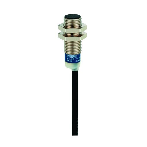 [AUT.02.030] [XS612B1MAL2] XS612B1MAL2 Sensor de proximidad inductivo XS6 M12, L53mm, metálico, Sn 4mm, 24→240V CA/DC, cable de 2 metros, OsiSenseXS
