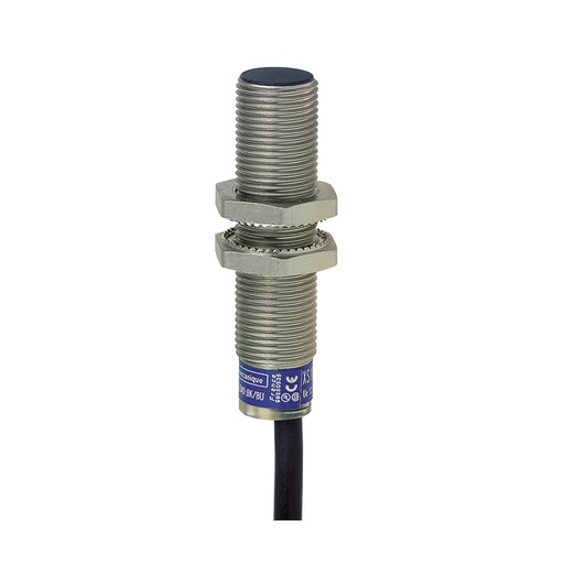 [AUT.02.040] XS612B1NBL2 Sensor de proximidad inductivo XS6 M12, L54mm, metálico, Sn 4mm, 12→48VDC, cable 2 metros, OsiSense XS