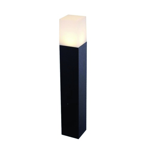 [ILU.06.587] LEDVANCE Luminaria Bollard cuadrado 80 cms para bombillo GU10, IP54, housing negro