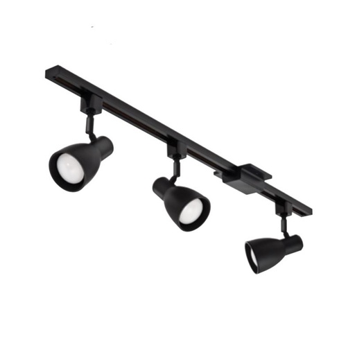 [ILU.01.1011] [LTKSTBFBR20NG-DEPU] LITHONIA Luminaria LED Tracklight con 3 bombillos 2700K, luz cálida, housing negro