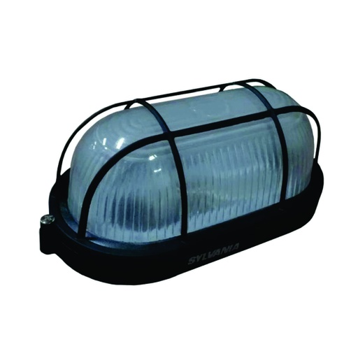 [ILU.01.1232] SYLVANIA Luminaria Tortuga con rejilla, 60W, para bombillo rosca E27, IP65