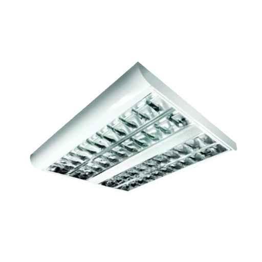 [ILU.01.1229] [PL820-3X24] SYLVANIA Luminaria 820 UL superficial 2'X2' para 3 tubos fluorescentes 24W, T5