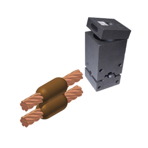 [CAB.12.185] M1322 - Molde para soldadura exotérmica tipo CC-7 cable 2/0-2/0 en paralelo