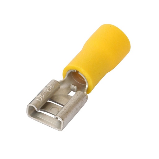 [CAB.09.111] [PMDF_10-1] Terminal hembra aislado PMDF_10-1 amarillo para cable 10-12AWG