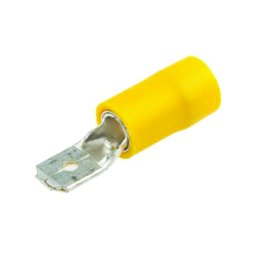 [CAB.09.113] Terminal macho asilado PMDM_10-1 amarillo para cable 12-10 AWG