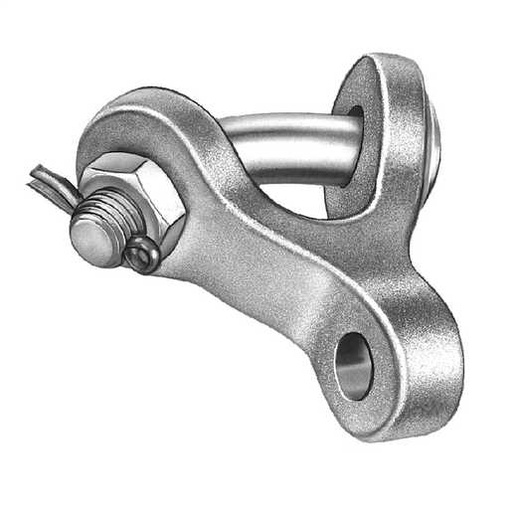 [HYA.03.132] HUBBELL Horquilla Y-Clevis con ojo tipo YCC-90, galvanizada, tensión máxima hasta 20,000 lbs