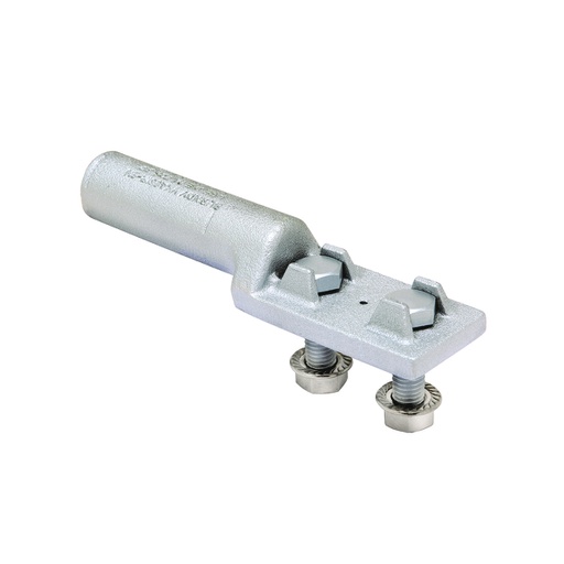 [CAB.06.327] Conector de compresión tipo plancha con dos agujeros para cable 1/0 AWG,ACSR