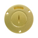 HUBBELL S2925 Cubierta de bronce para colocar a nivel de piso, redonda de 2-1/8 "