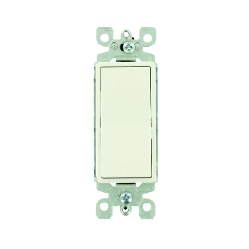 [WIR.03.772] Interruptor sencillo decorativo 15A, 120-277V, 3 way, light almond, UL