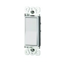 Interruptor sencillo decorativo iluminado 15A, 120-277V, blanco, UL