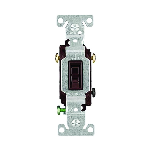 [WIR.01.045] EAGLE Interruptor sencillo 15A, 120V, 3 way, café