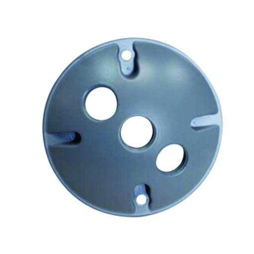 [WIR.01.079] [CR-3] Placa para portalampara de 3 agujeros gris base E27