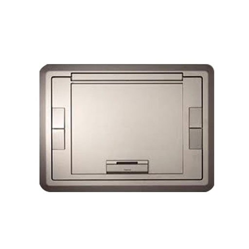 [WIR.03.665] LEGRAND EFB610CTCNK Cubierta de aluminio para caja de piso,6 a 10 gang, nickel