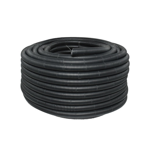 [CAN.08.050] [136862] SURTEK Rollo de manguera flexible negra con guía ½" x 100 metros