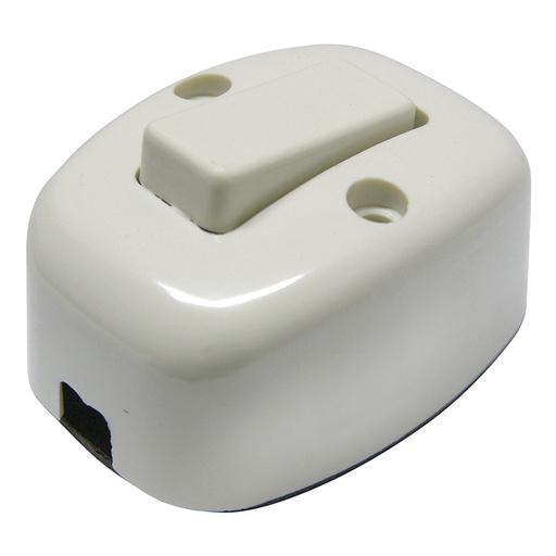 [WIR.01.582] [136559] SURTEK Interruptor sencillo 6A, 127V, blanco