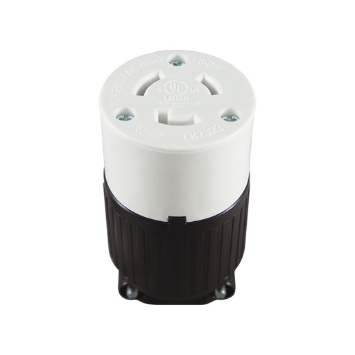[WIR.03.724] [L6-20C] Tomacorriente Twist-Lock 20A, 250V, NEMA L6-20C, UL