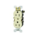 Tomacorriente doble 15A, 125V, light almond, UL