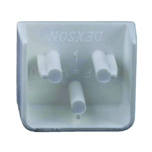 [COM.01.052] DEXSON Tapa final blanco de 25mm x 25mm