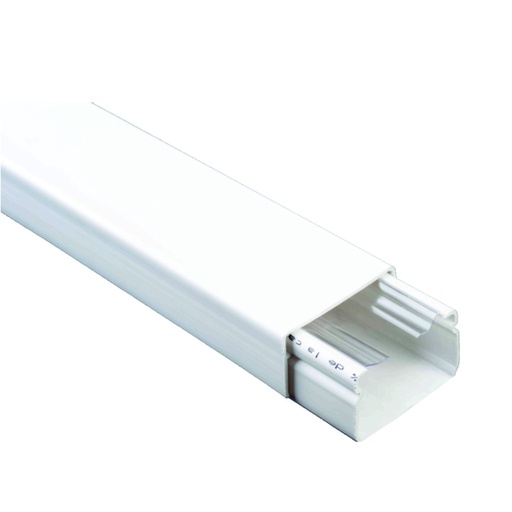 [COM.01.081] DEXSON Canaleta blanca de 20mm x 12mm x 2 metros