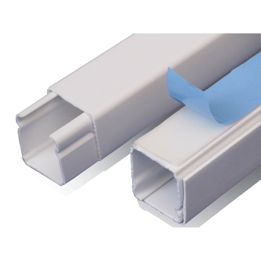 [COM.01.091] [DXN10071] DEXSON Canaleta con adhesivo blanca de 20mm x 20mm x 2 metros